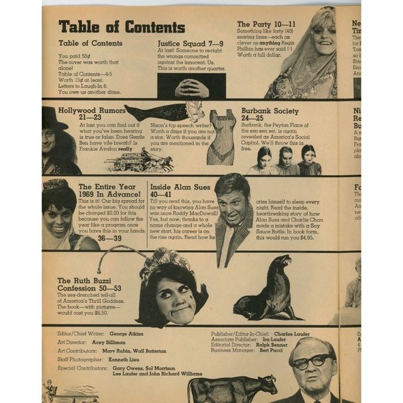 LAUGH-IN MAGAZINE #4 ©1969 Based on the 1960s TV comedy series, Goldie centerfol - Picture 3 of 5